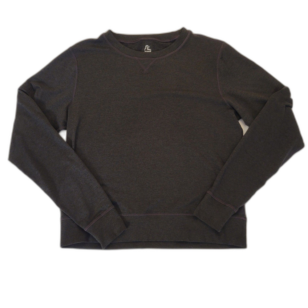 Rhoback Women's Swift Performance Crewneck Sweatshirt Heathered Charcoal Grey S